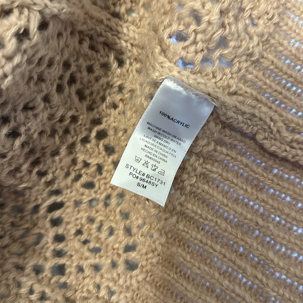 Cozy Co by CozyCasual Small/Medium Mauve Open Front Cardigan - Picture 3 of 5